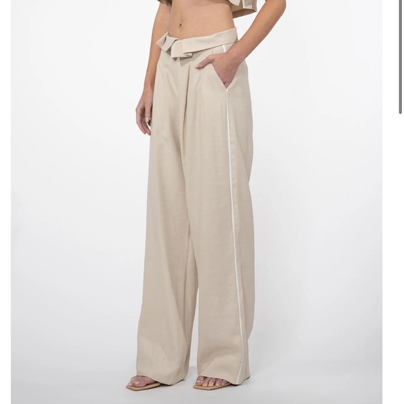 Nonchalant The Label Radford Pant - Oat - Picture 2 of 6